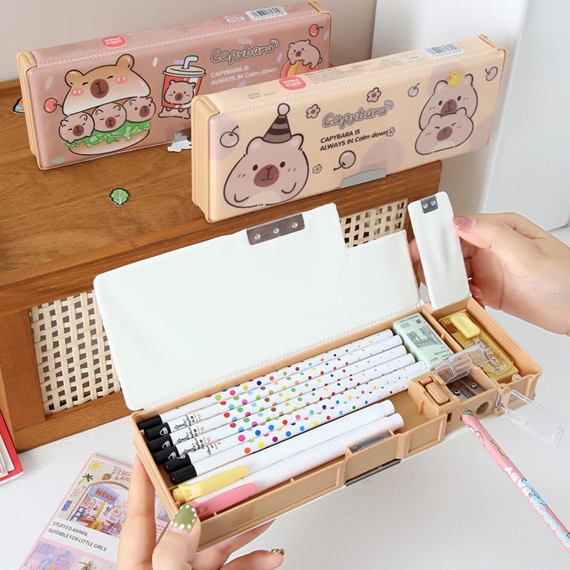 Estuche de Lápices Multifuncional de Capybara